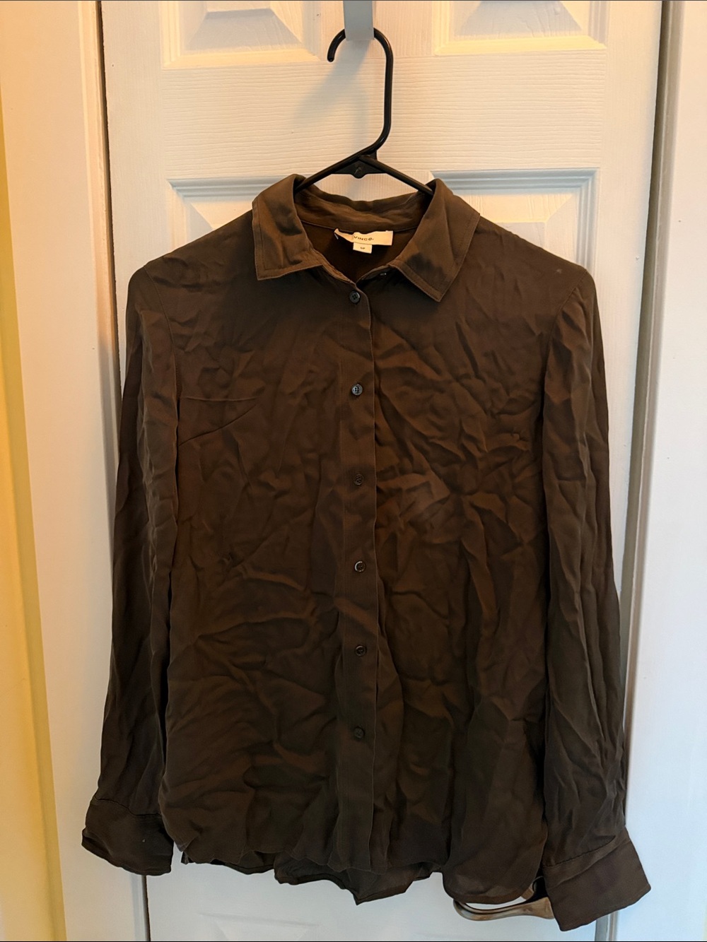 Vince Women's Button-Down Shirt in Brown